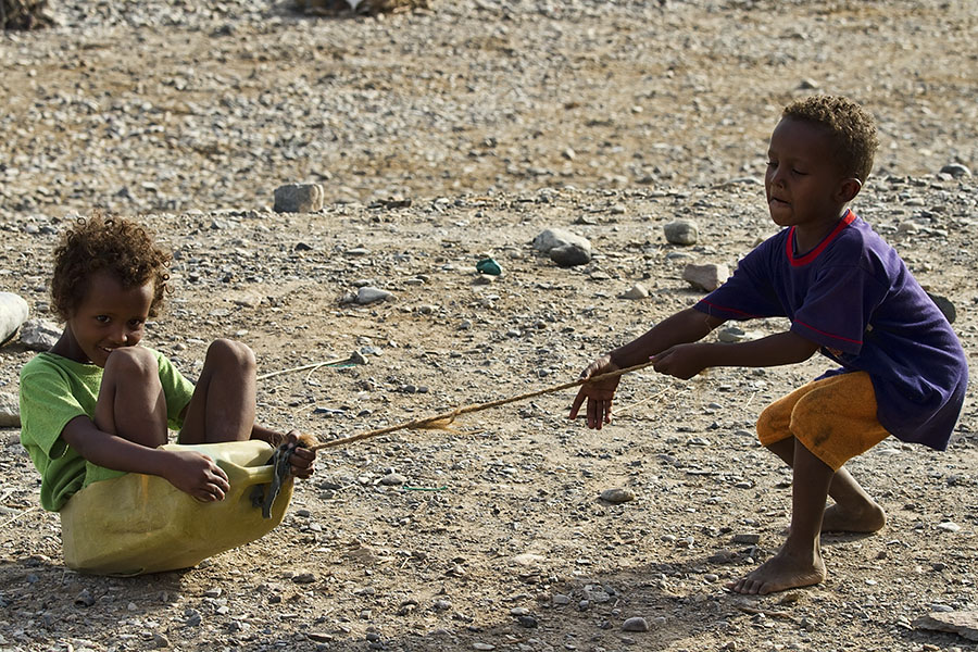  Playing Afar boys at Ahmedela   Ethiopia